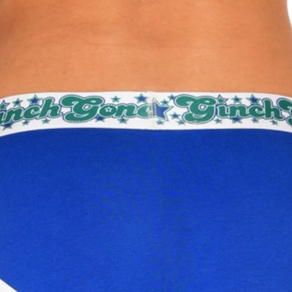 GINCH Gonch Boyfriend Inspired Brief Underwear Panty Blue Lagoon Intimates NIP - Picture 7 of 11